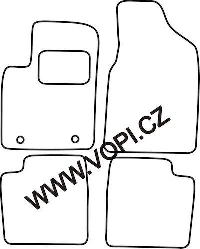 Autokoberce Ford Ka 12/2008 - 10/2012 Carfit (1463)